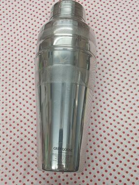 Grey Goose Branded Silver Stainless Cocktail Shaker